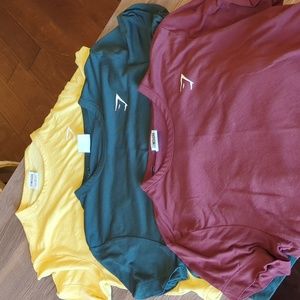 Bundle of gymshark side tie shirts
